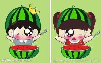 西瓜女孩吃瓜情侣,甜蜜瓜果下的浪漫邂逅